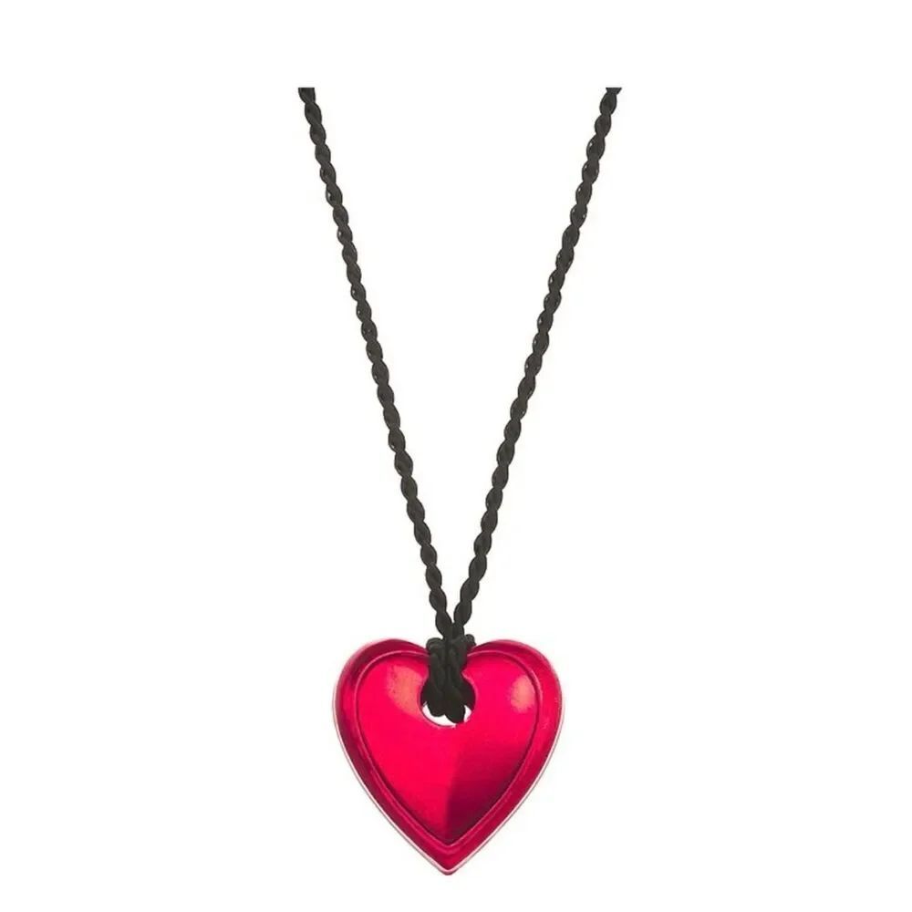 Simply Vera Vera Wang Puffy Red Heart Double Cord Pendant Necklace